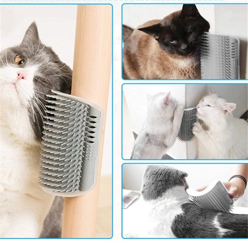 Cat Self Groomer with Catnip Massage Brush