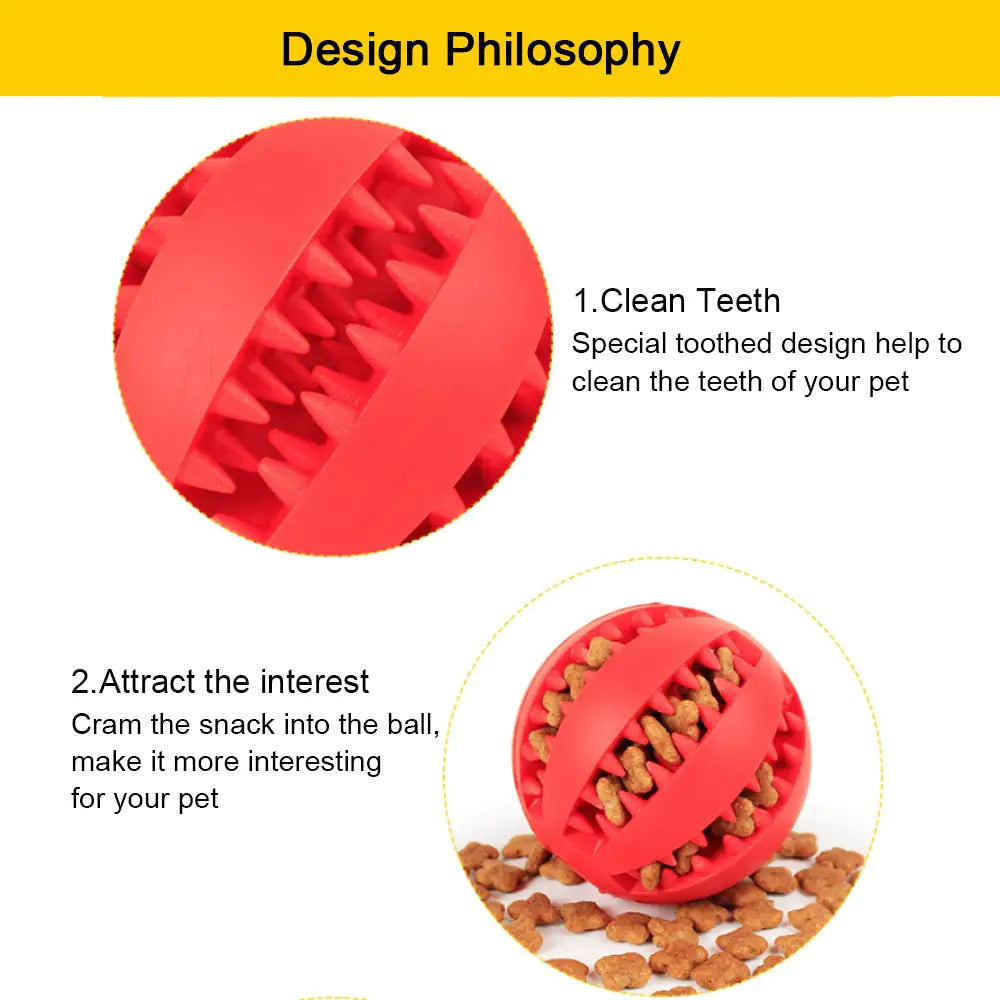 2 in 1 Rubber Toy Ball